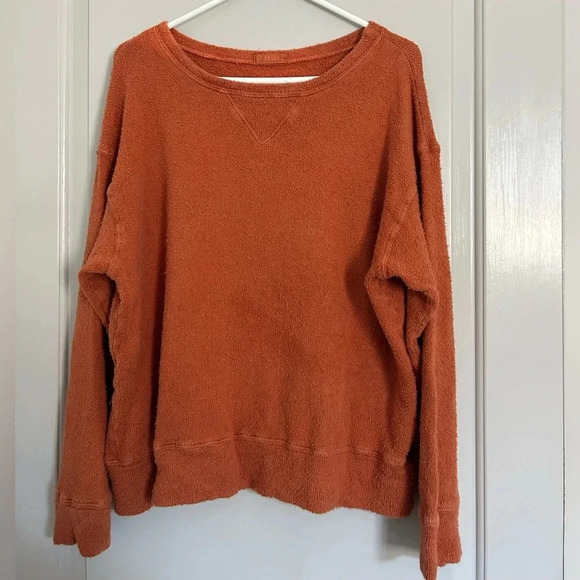 CP Shades orange Crewneck Pullover Sweatshirt size small 100% cotton - Picture 1 of 11